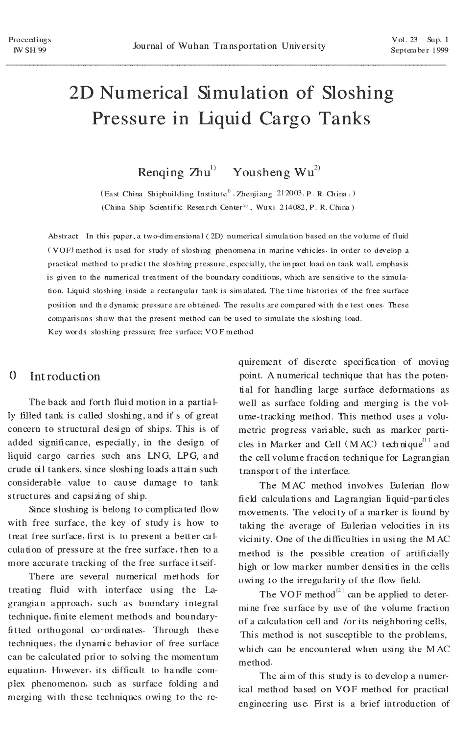 期刊2dnumericalsimulationofsloshingpressureinliquidcargotanks