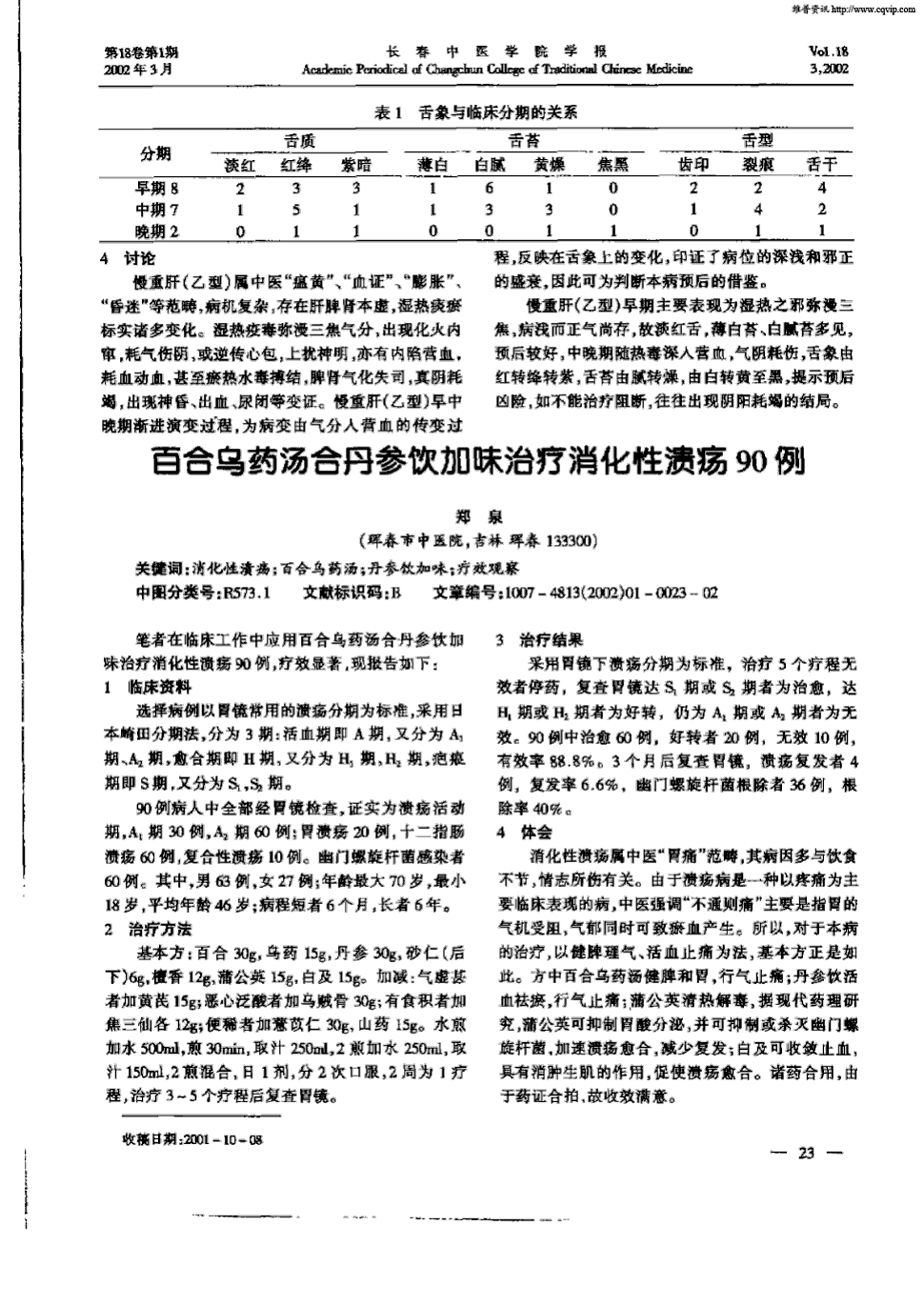 共1页郑泉关键词:消化性溃疡百合乌药汤丹参饮加味疗效观察中医药疗法