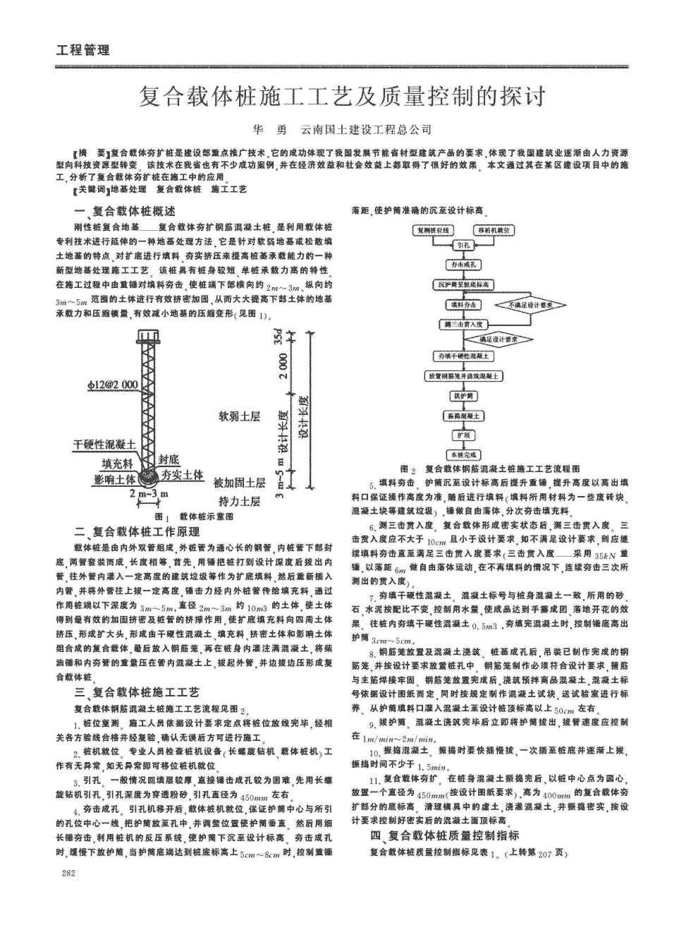 期刊复合载体桩施工工艺及质量控制的探讨被引量:1   复合载体夯扩桩