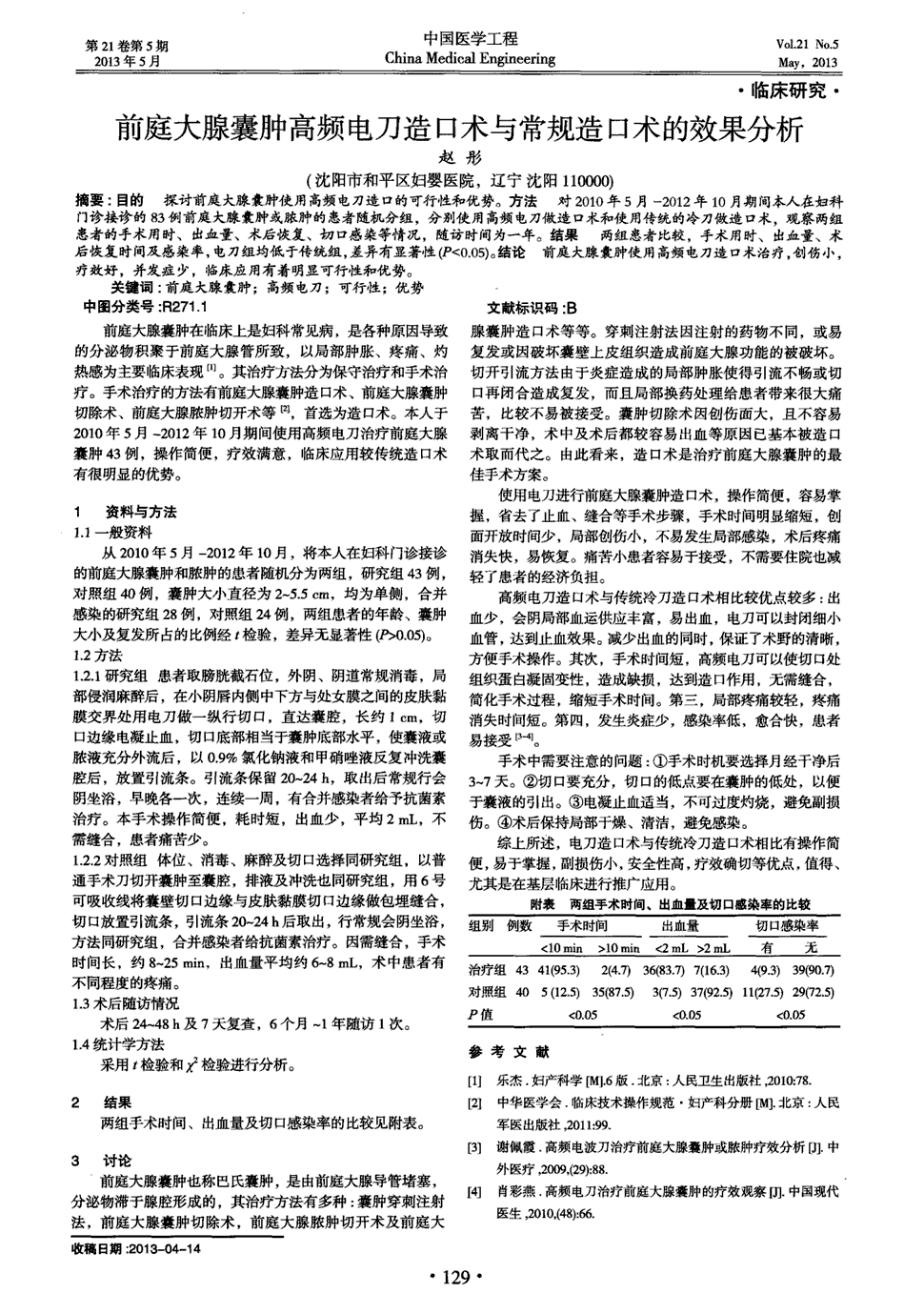 期刊前庭大腺囊肿高频电刀造口术与常规造口术的效果分析   目的探讨