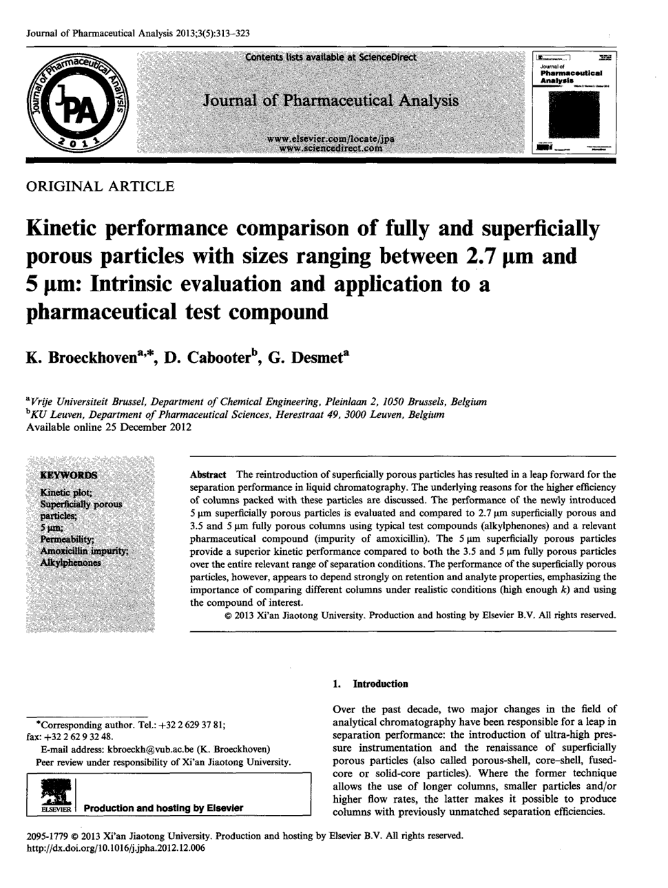 期刊kinetic performance comparison of fully and superficially