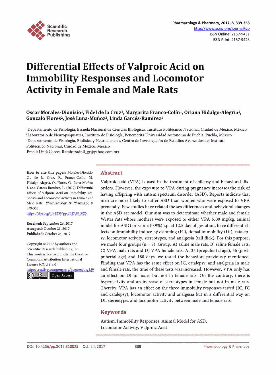 期刊differentialeffectsofvalproicacidonimmobilityresponsesand