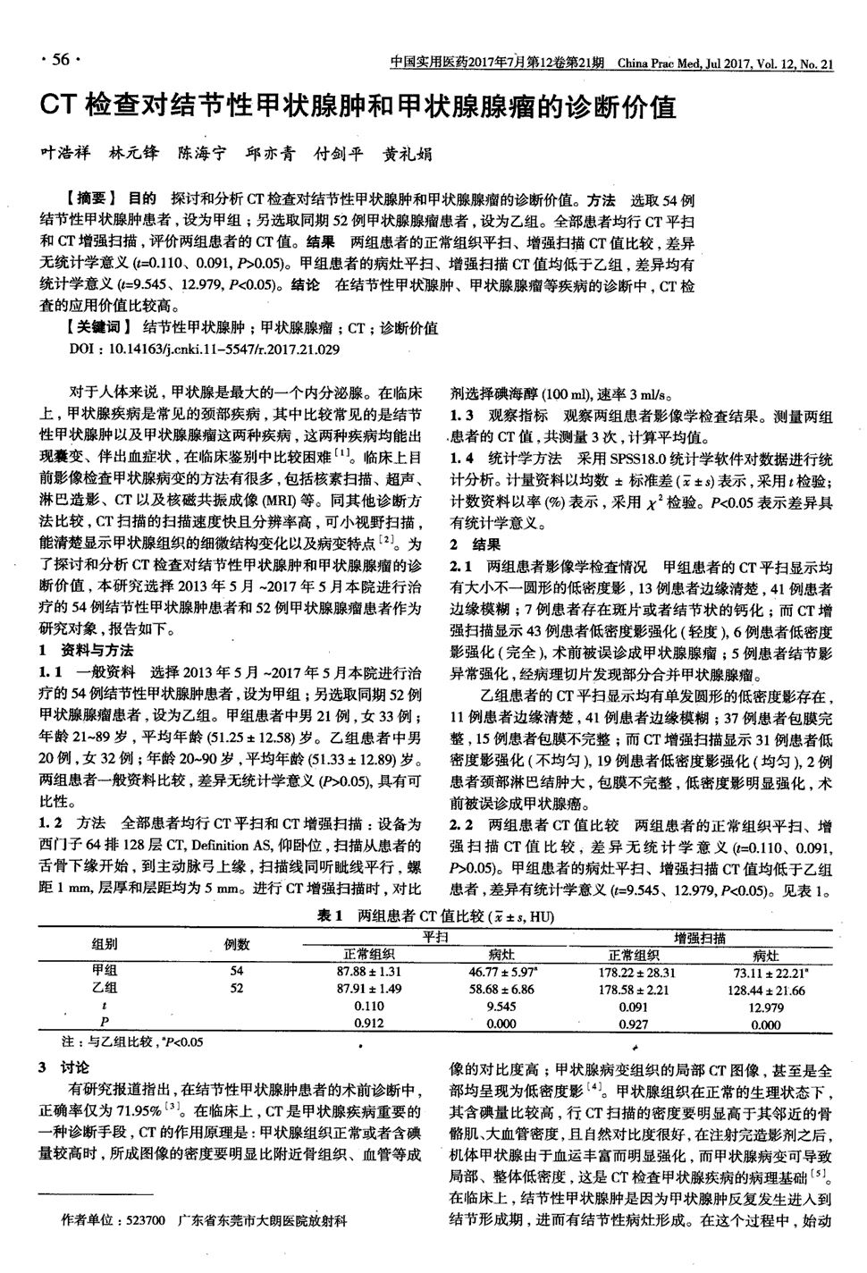 《中国实用医药》2017年第21期56-57,共2页叶浩祥林元锋陈海宁邱亦青